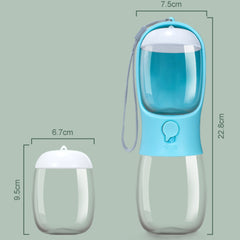 Portable Pet Water Bottle with Food Container