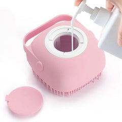 Pet Grooming Brush with Soap Dispenser