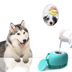 Pet Grooming Brush with Soap Dispenser