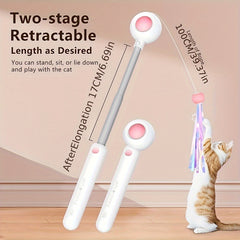 Retractable Cat Wand Feather Toy
