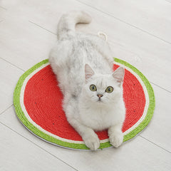 Watermelon Sisal Cat Scratcher Mat