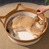 Coarse Linen Rattan Woven Four Seasons Universal Summer Cat Nest