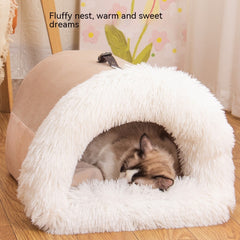 Portable Warm Pet Bed - Plush