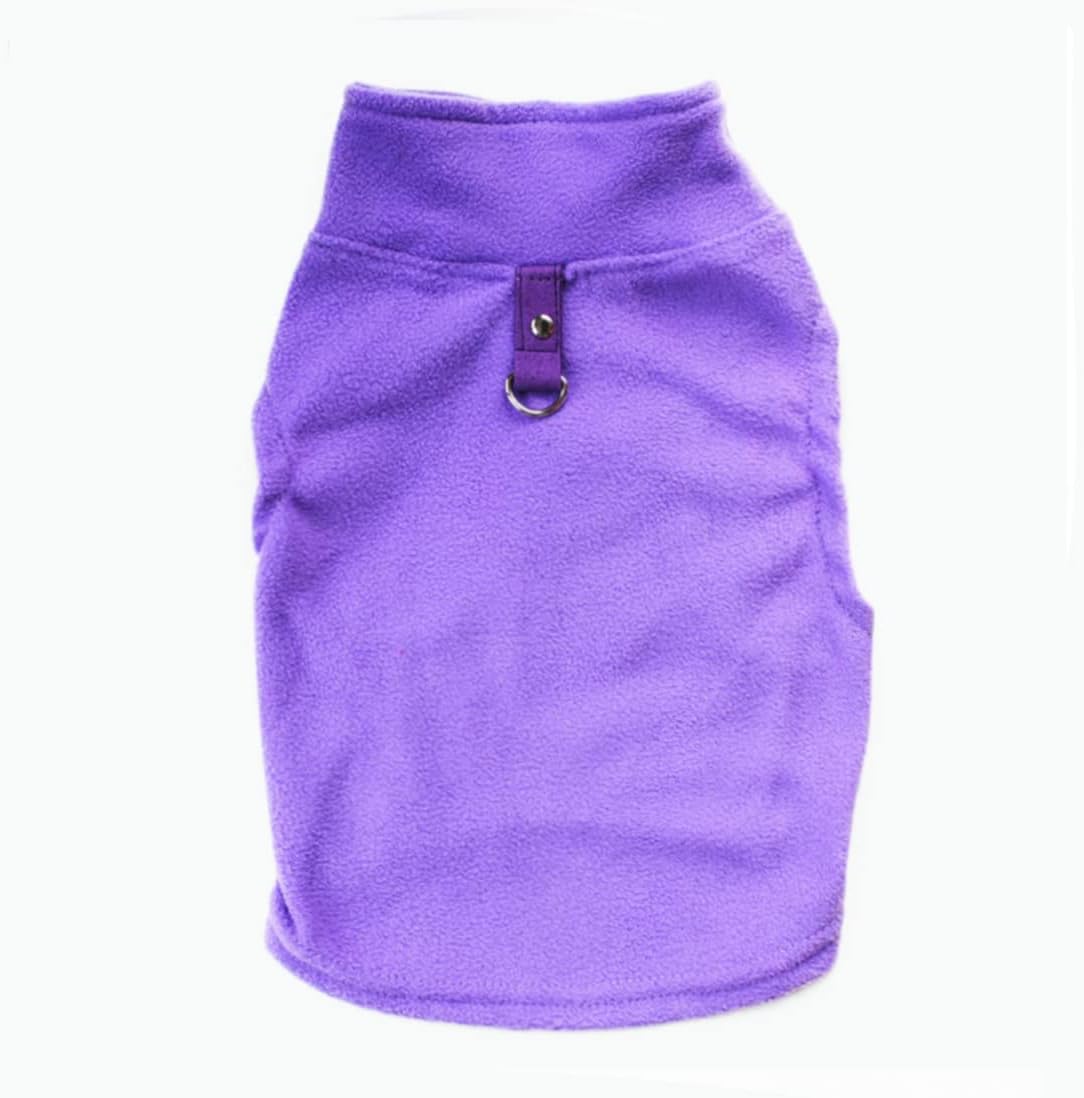 Dog Sweater, Soft Fleece Vest with Leash Ring Pullover Jacket Winter Pet Dog Clothes for Puppy Small Dogs Cat Teddy Chihuahua Yorkshire for Christmas (M, Black White)
