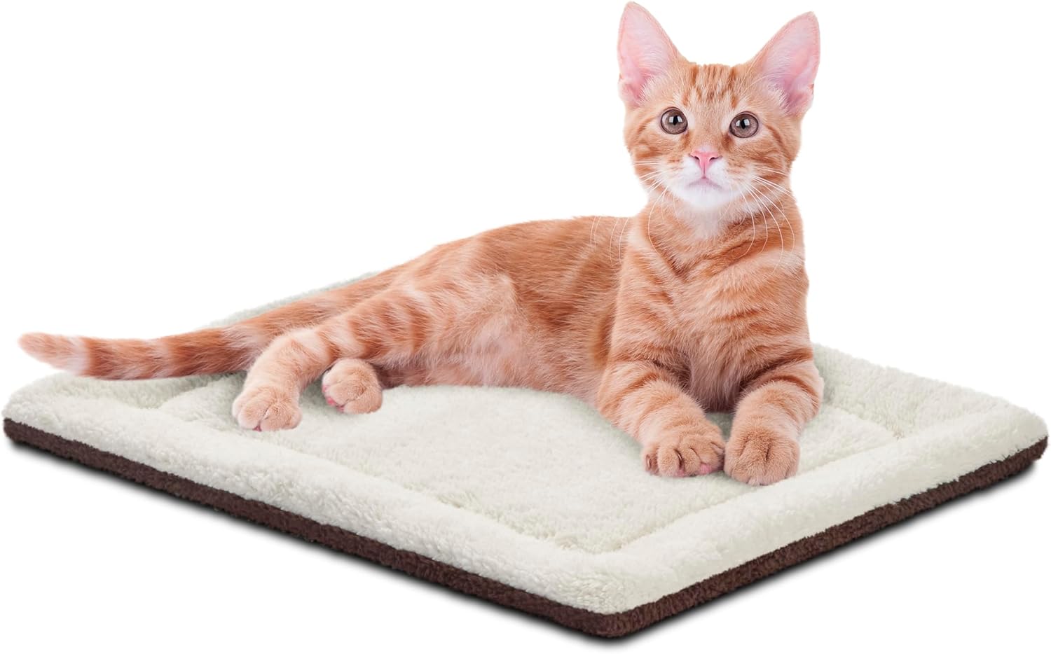 K&H PET PRODUCTS Self-Warming Cat Bed Pad, Self Heating Pad for Outdoor Cat Houses, Warming Mat for Indoor Pet Beds & Furniture, Reversible Blanket, Machine Washable - Small 21 X 17in Gray/ Black
