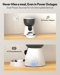 Smart Automatic Cat Feeder with Camera