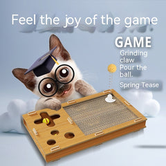 Corrugated Cat Scratcher - Durable Toy