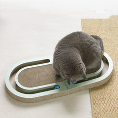 Folding Cat Scratcher with Ball