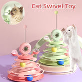 4-Level Cat Track Tower Toy