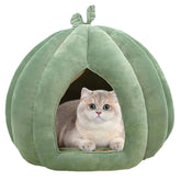 Enclosed Pumpkin Cat Bed
