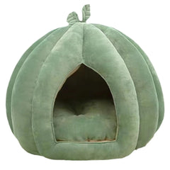 Enclosed Pumpkin Cat Bed