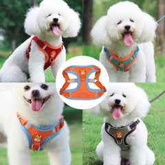Reflective Dog Harness Leash Set