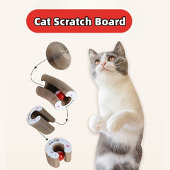 Foldable Cat Scratcher with Bell