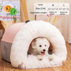 Portable Warm Pet Bed - Plush