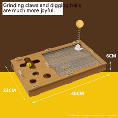 Corrugated Cat Scratcher - Durable Toy