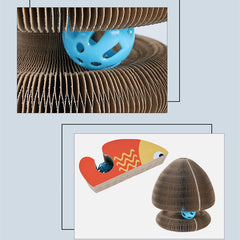 Foldable Cat Scratcher with Bell