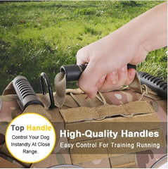 Pet Dog Anti-breakaway And Anti-rush Reflective Breathable Chest Harness For Walking Medium And Large Dogs, Tactical Chest Harness