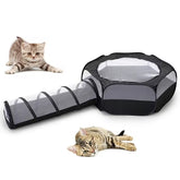 Foldable Cat Tunnel - Space-Saving & Comfortable