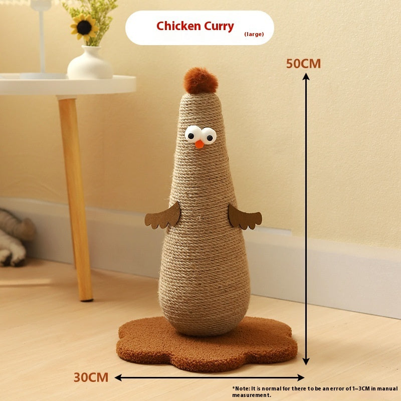 Vertical Sisal Cat Scratcher - Durable