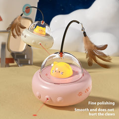Electric UFO Cat Teaser Toy