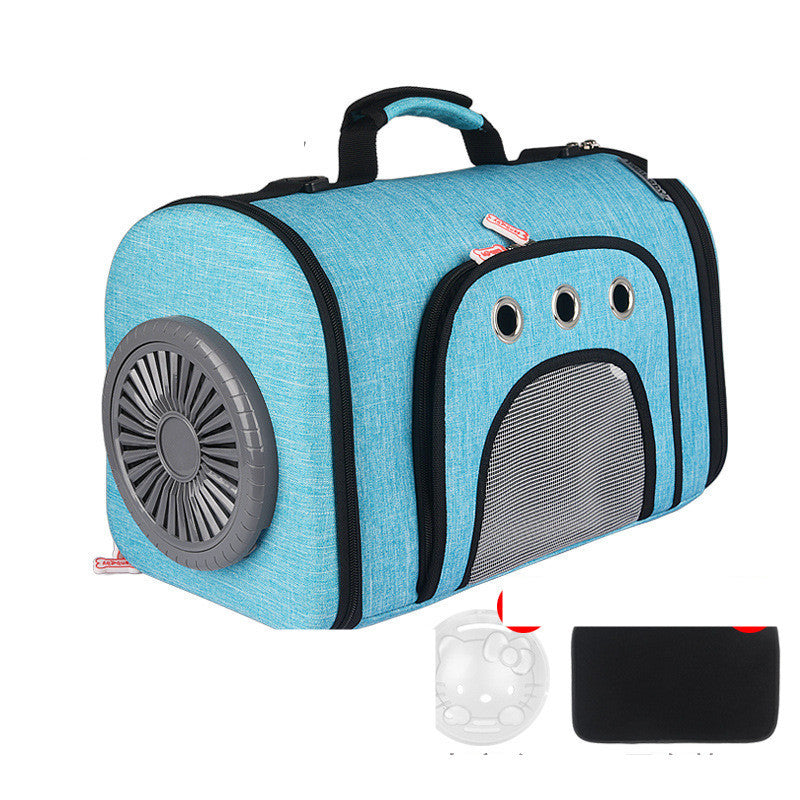 Ventilated Pet Carrier with Fan