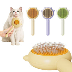 Self-Cleaning Pet Grooming Brush