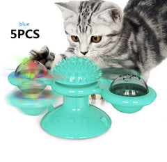 Cat Windmill Toy - Scratch & Teeth Cleaning