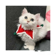 Pet Cat DogChristmas Wool Knitted Collar