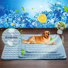 Ice Silk Pet Cooling Pad - Summer