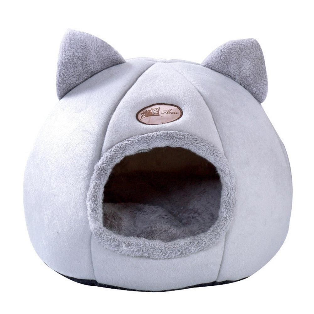 Enclosed Winter Cat Bed - Warm Sofa