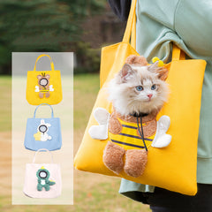 Cute Canvas Pet Carrier Bag