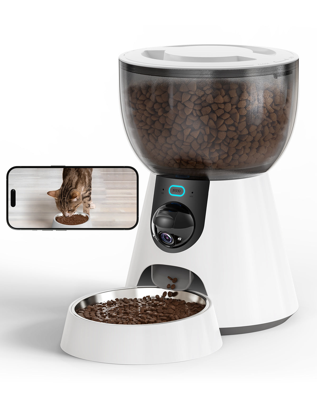 Smart Automatic Cat Feeder with Camera