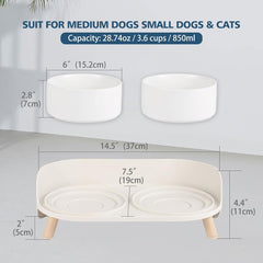Elevated Ceramic Dog Bowls
