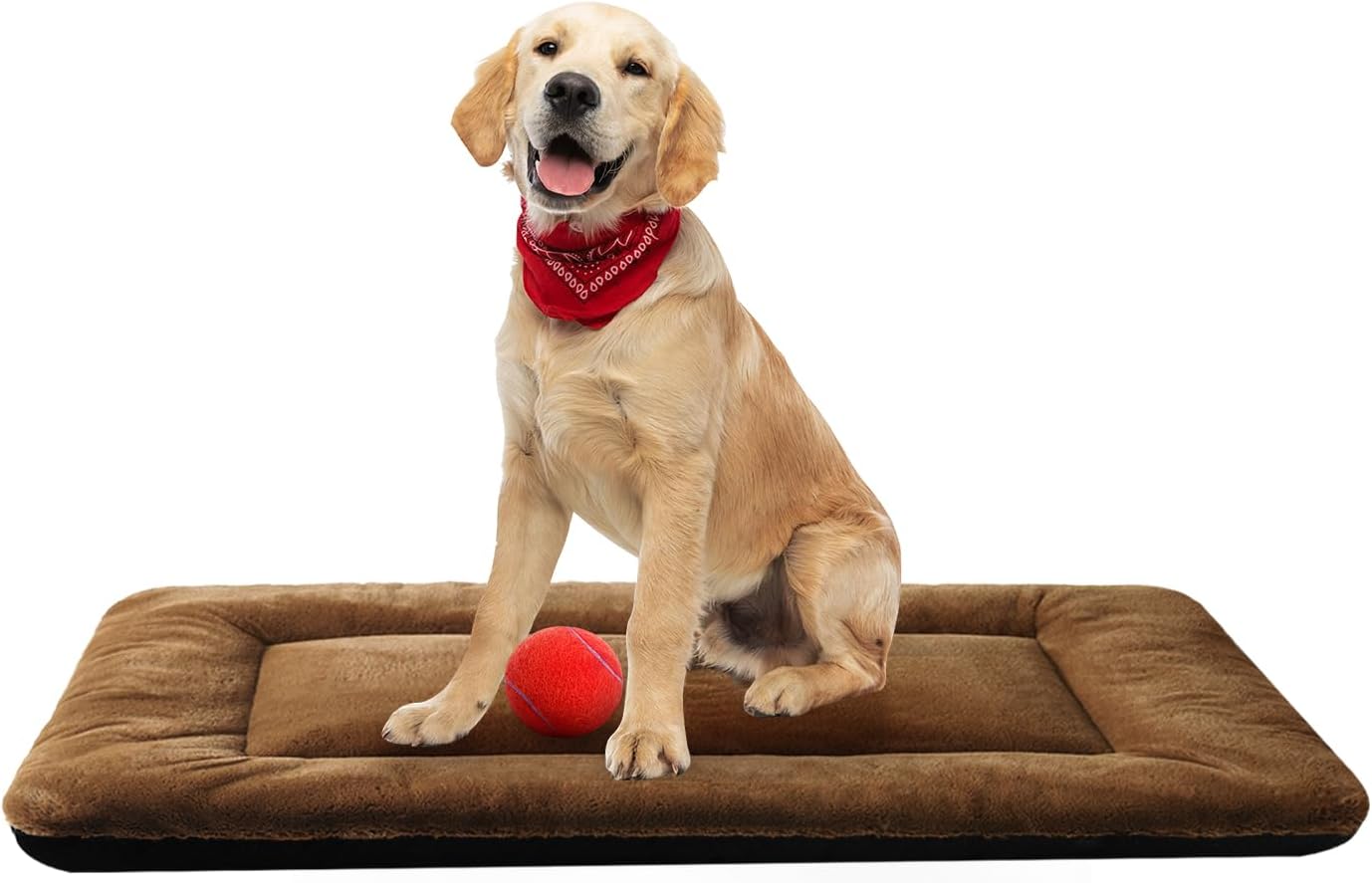 VERZEY Crate Pad for Large Dogs Fit Metal,Ultra Soft Bed Washable & Anti-Slip Kennel Pad for Dogs Cozy Sleeping Mat,Gray 42inch