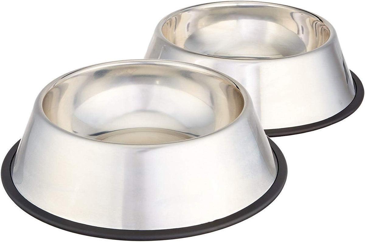 2-Pack Non-Skid Pet Bowls
