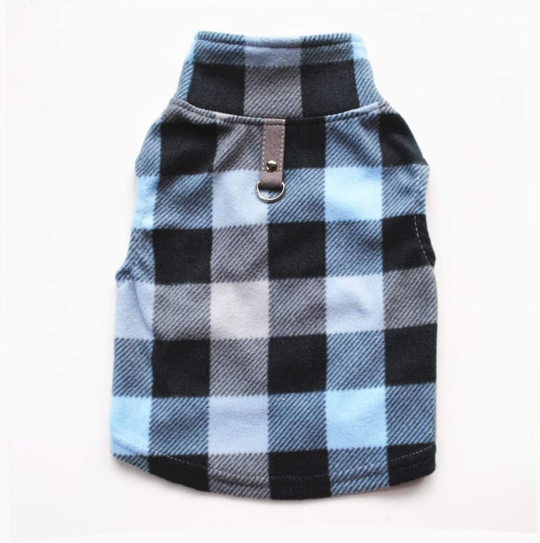 Dog Sweater, Soft Fleece Vest with Leash Ring Pullover Jacket Winter Pet Dog Clothes for Puppy Small Dogs Cat Teddy Chihuahua Yorkshire for Christmas (M, Black White)