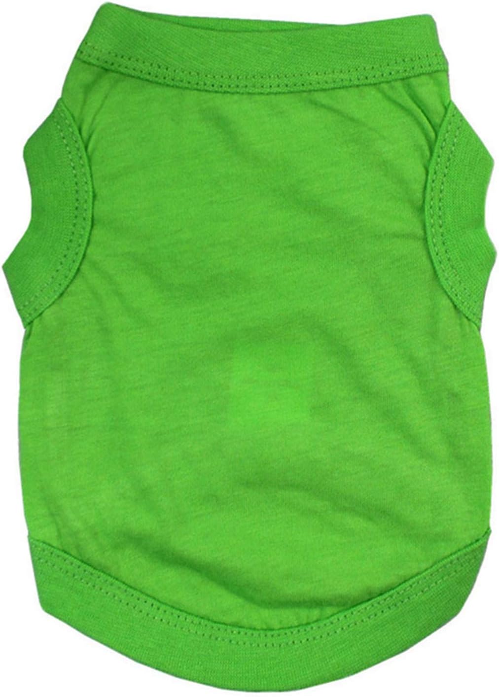 Dog T-Shirt Pet Clothing for Small Dogs - Puppy Vest Summer Apparel Beach Wear Female Doggie Tee (XXL, Pure Dark Blue)