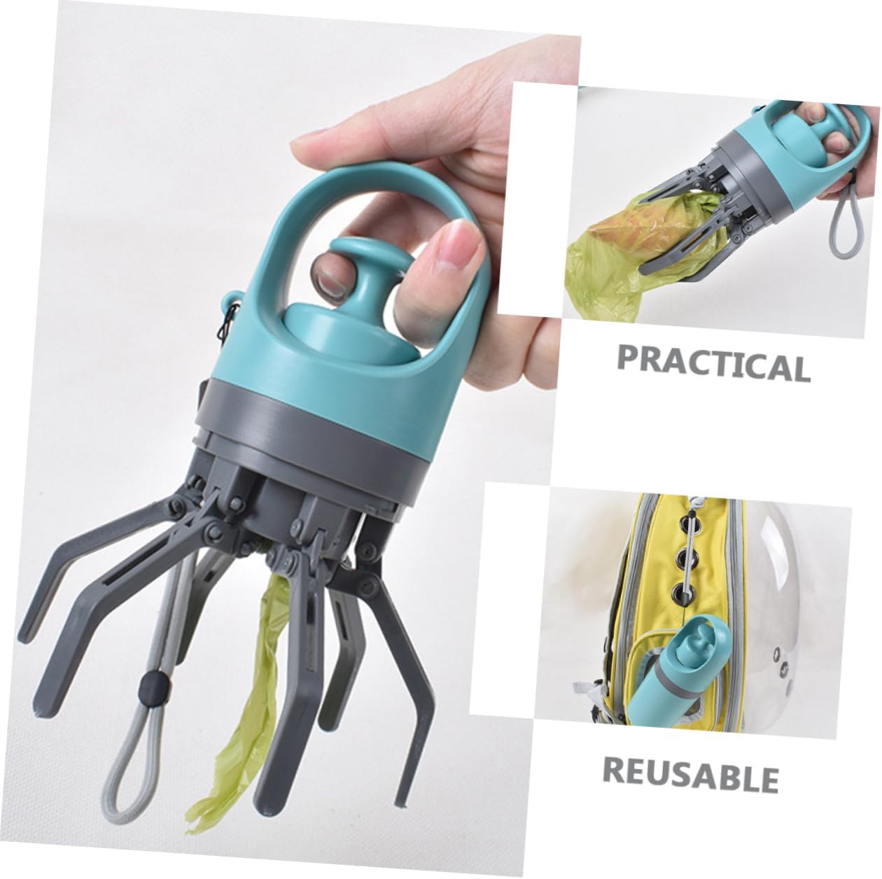 Dog Poop Scooper with Bag – Portable &amp; Durable Pet Waste Picker for Outdoor Cleanups, Lightweight &amp; Easy to Use 