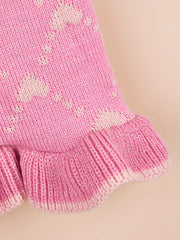 Small Dog Sweater Hoodies Dress Winter Knit Cute Clothing Heart Puppy Clothes