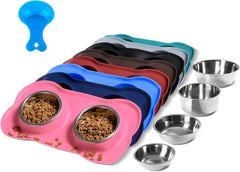 2-Pack No-Spill Pet Bowls