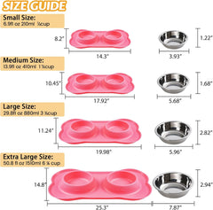 2-Pack No-Spill Pet Bowls