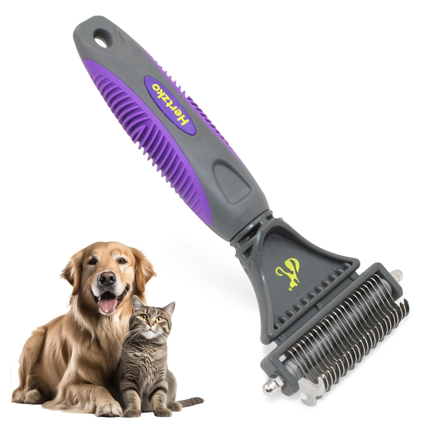 Pet Dematting Comb – Stainless Steel Grooming Tool for Dogs &amp; Cats 