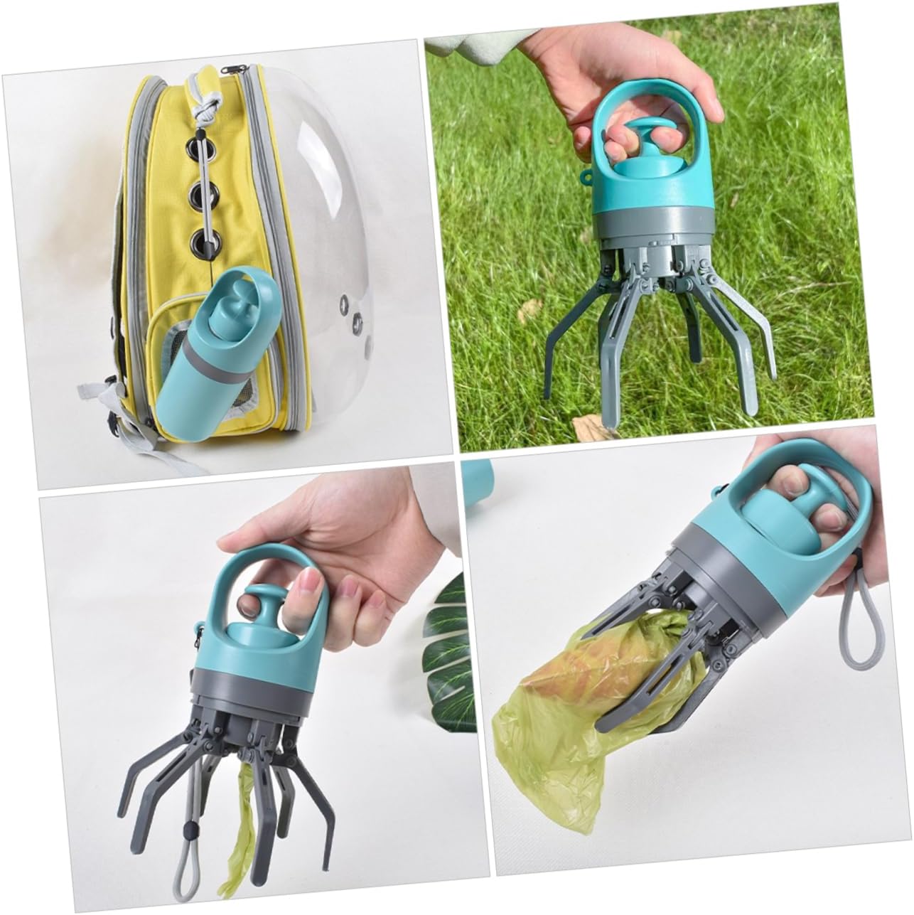 Dog Poop Scooper with Bag – Portable &amp; Durable Pet Waste Picker for Outdoor Cleanups, Lightweight &amp; Easy to Use 