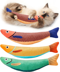 Catnip Crinkle Fish Toys
