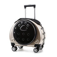Portable Pet Carrier Backpack Trolley