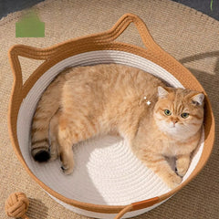 Coarse Linen Rattan Woven Four Seasons Universal Summer Cat Nest