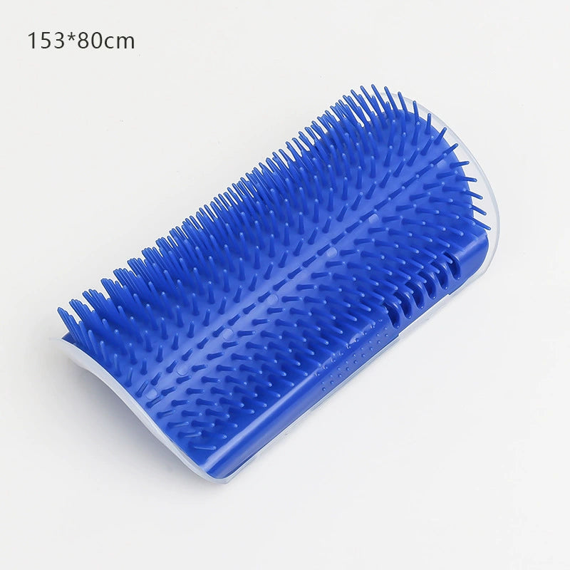 DOUBLE 2 C Hair Brush, Cat Wall Corner Groomers with Catnip, Soft Face Scratchers Brush, Corner Massage Comb for Long & Short Fur Cat Owners, All Ages
