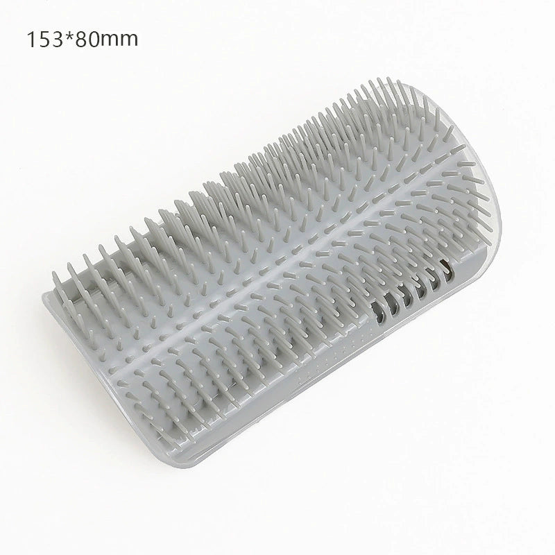 DOUBLE 2 C Hair Brush, Cat Wall Corner Groomers with Catnip, Soft Face Scratchers Brush, Corner Massage Comb for Long & Short Fur Cat Owners, All Ages