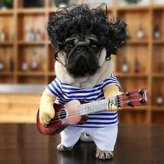 Afro Rockstar Pet Costume