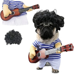 Afro Rockstar Pet Costume